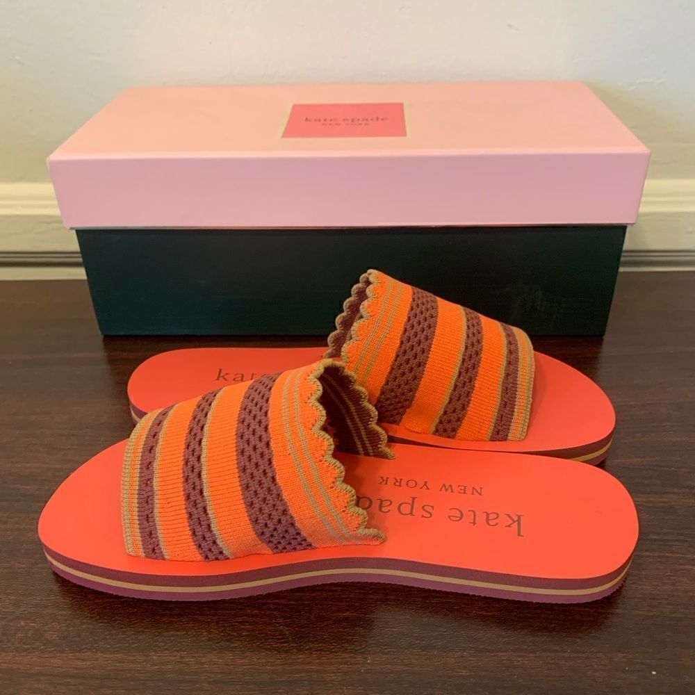 Kate Spade New York Women’s slide slip on rubber sandal Sz 5 and 6 new, NIB - Picture 3 of 8